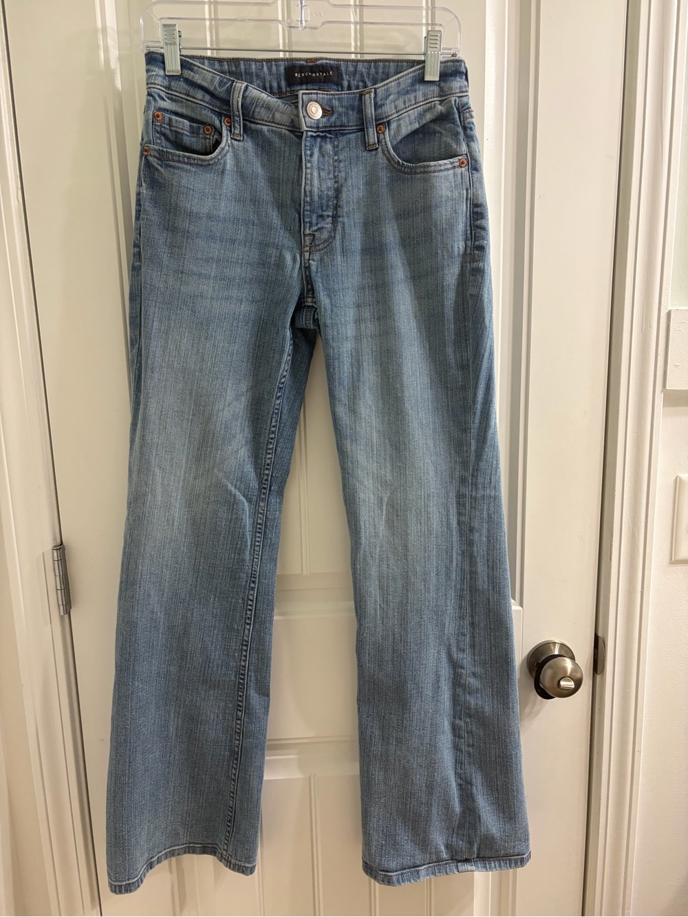 Aeropostale Mid Rise Flare Light Blue Jeans 4 Indie Sleaze Y2K Style